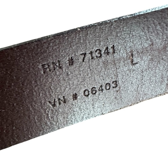 L.L. Bean Men's Brown Genuine Leather Belt, Large - Picture 8 of 10